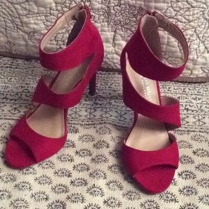 Brand new red high heel shoes